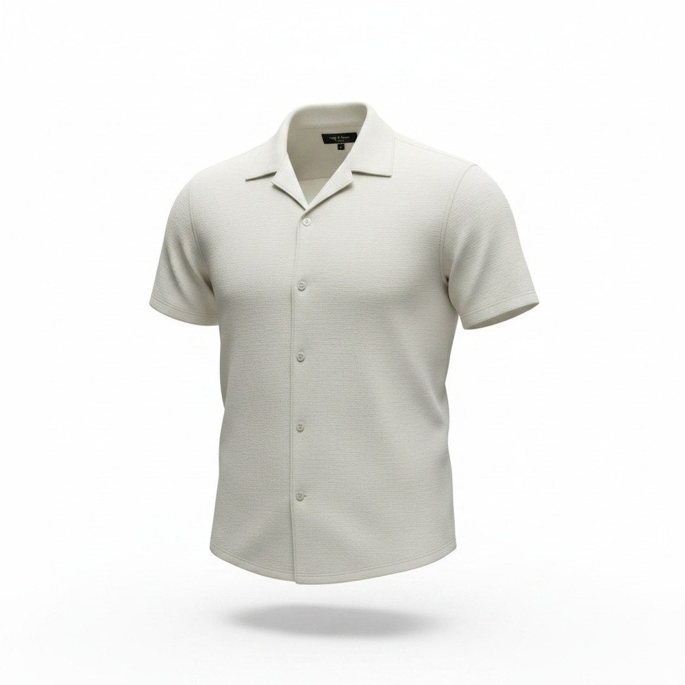 Rag & Bone Alan Gauze Shirt Mens M White Short Sleeve Button Down Preppy Resort